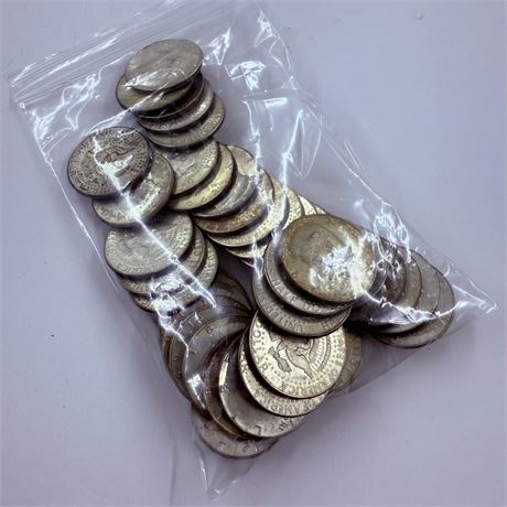 $20 Kennedy 40% Silver Halves 1965-1969