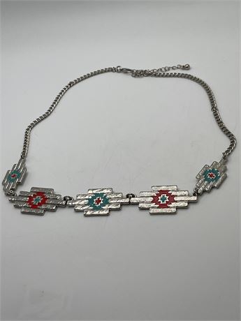 Aztec southwestern style necklace