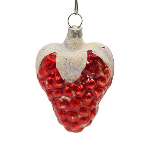 Antique W. German, Mica Strawberry Ornament