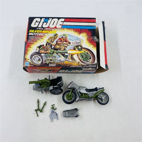 1985 GI Joe Silver Miracle Motorcycle in Box