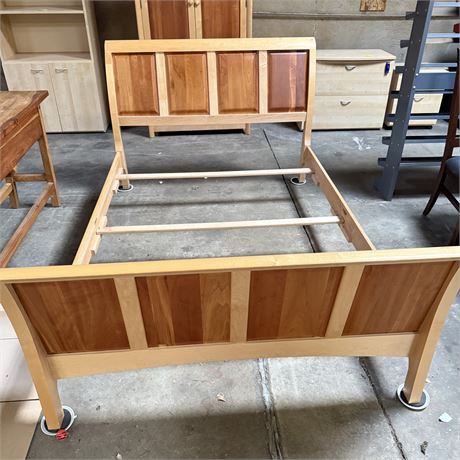 Queen Size Maple + Cherry Bed