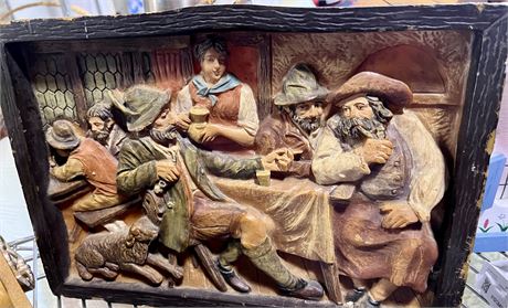 Gunter Kerzen vintage German wax art picture