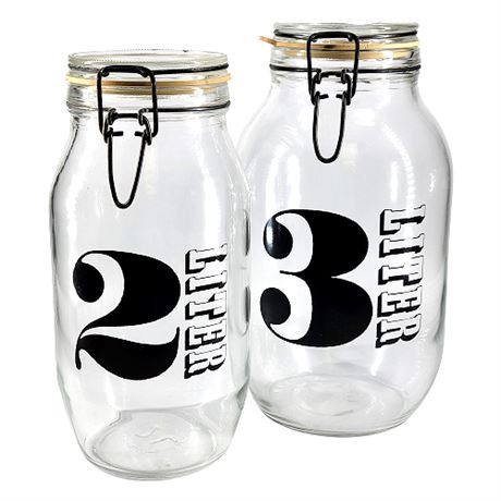 Triomphe France 2L & 3L Glass Canisters