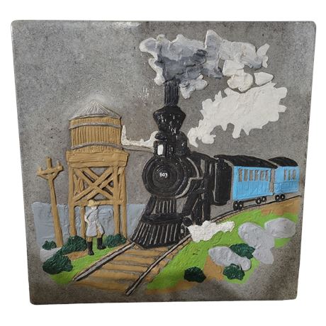 Cement Tile Railroad Painting