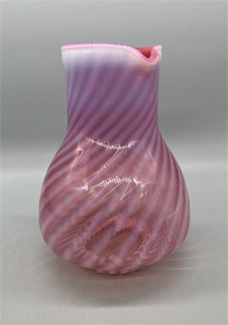 Fenton Cranberry Swirl Pitcher