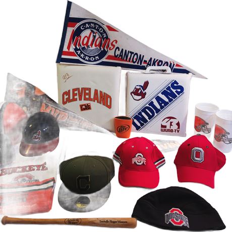 Huge Vintage Ohio Sports Lot Browns, Indians, Cavaliers, OSU Buckeyes