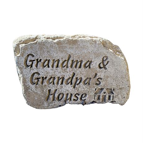 Grandma & Grandpa's House Engraved Rock Sign
