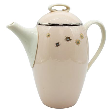 Vintage LENOX "Jewel" Pink Porcelain Coffee Pot w/ Lid
