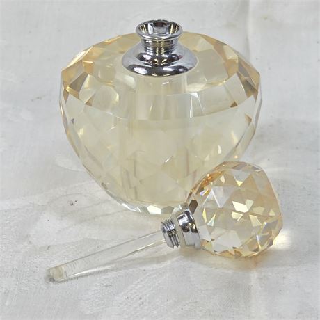 Vtg Glass Oleg Cassini Perfume Bottle