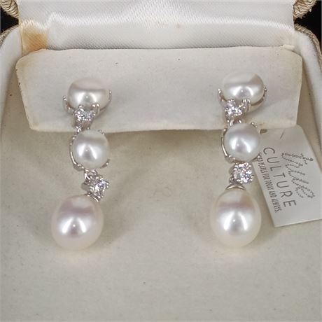 Pearl Earrings, True Culture from Friedlanders Jewelry, NWT