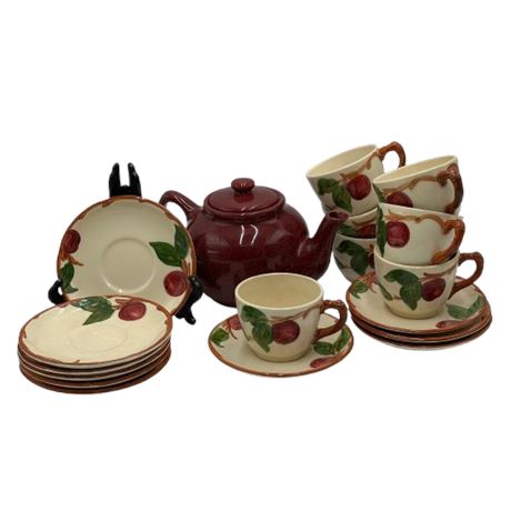 Franciscan Apple Cups and Saucers
