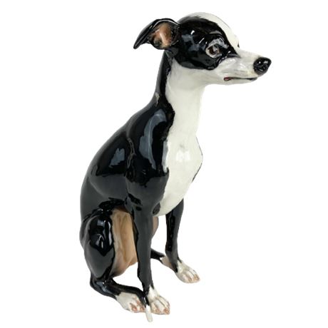LARGE Ceramic Italian Greyhound Statue
