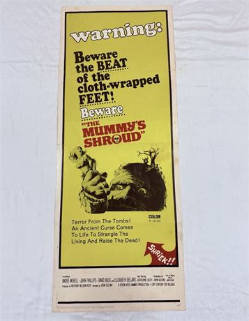 The Mummy’s Shroud Original 14x36” Movie Poster
