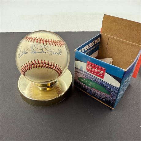 Sam McDowell Signed Baseball