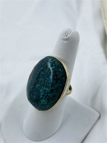 10g Sterling Turquoise Ring Size 8
