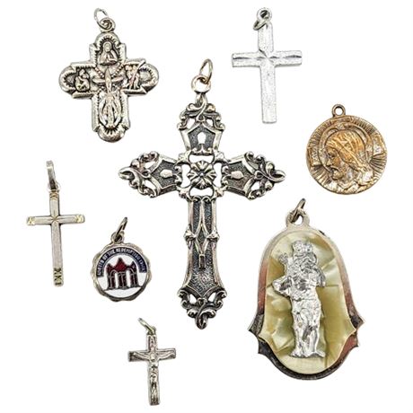 Vintage Religious Pendants Lot