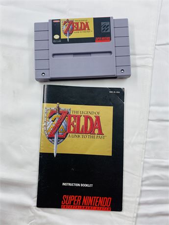 SNES Legend of Zelda w/ Manual