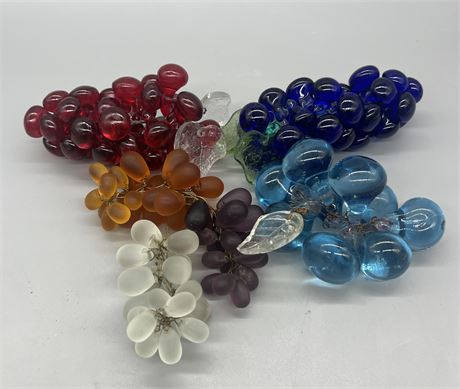 Vintage glass grapes