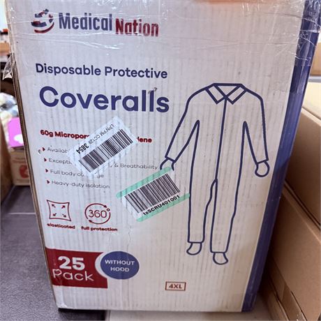 25 New Disposable Coveralls