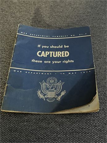 1944 wwII war Manuel/,phamplet
