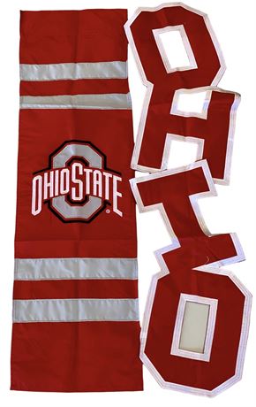 45” x 23” Ohio State University Openwork Football Banner