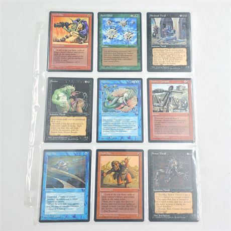 1994 Magic The Gathering cards, Lot of 9