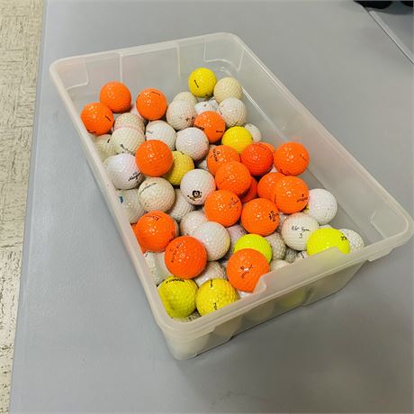 Tub of Golf Balls