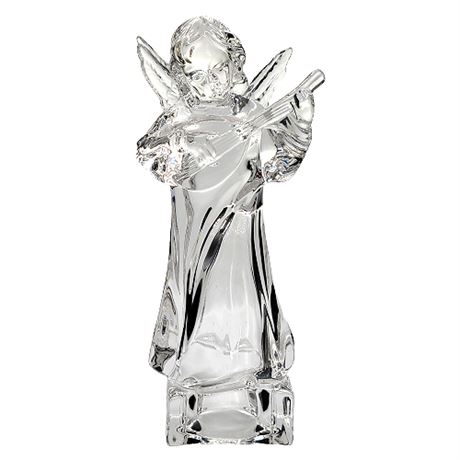 Mikasa Crystal Angel w/ Mandolin Statue