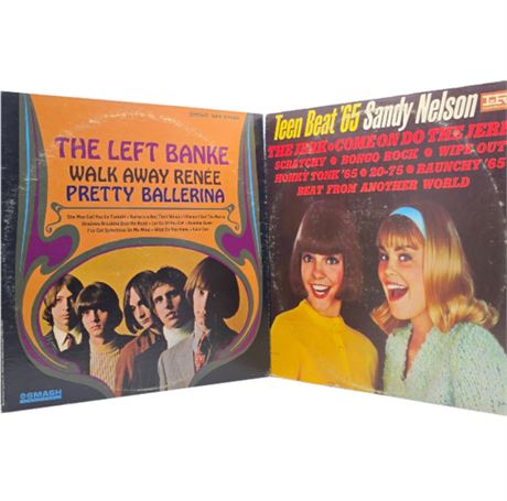 Lot of Two VTG. Albums - Sandy Nelson & The Left Banke