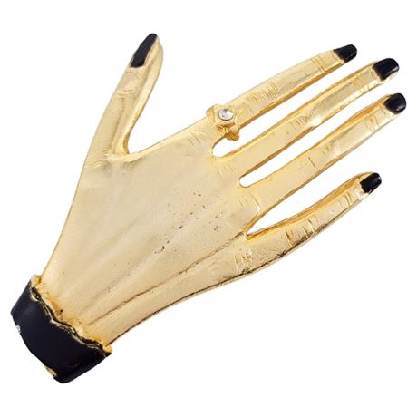 Vintage ULTRACRAFT Spooky Hand Brooch