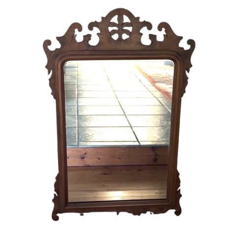 Antique Wood Mirror