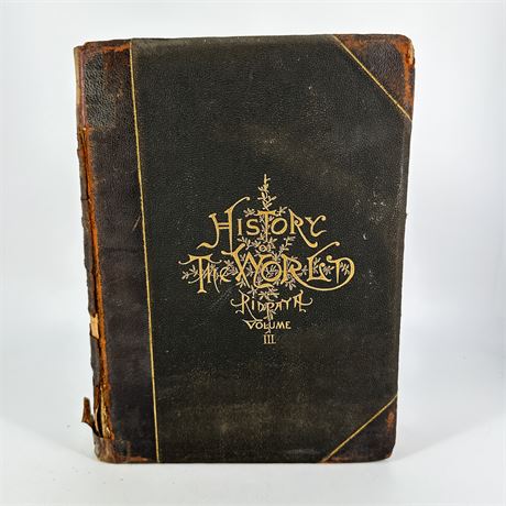 "History of the World- Volume III" Hardcover Book By John Clark Ridpath