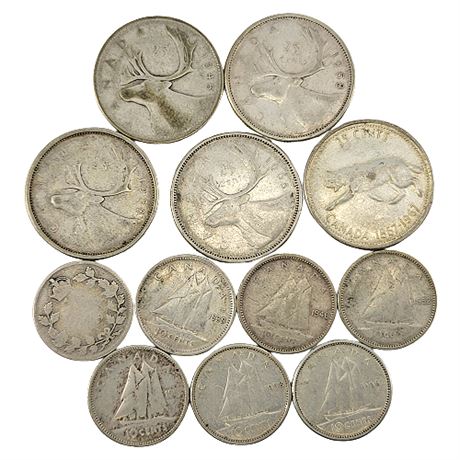 Pre-1967 High Silver Content Canadian Coins