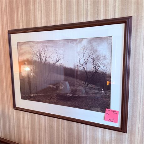 Framed Farm House Picture