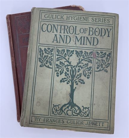1904 & 1908 Early Health & Wellness Hardback Books