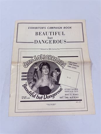 Beautiful But Dangerous Original Movie Pressbook