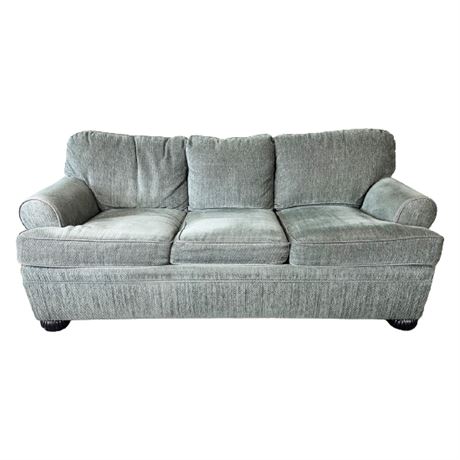 Chenille Three Cushion Sleeper Sofa