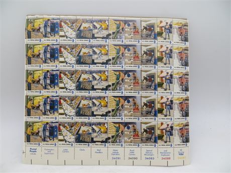 1973 "Postal People" Series Eight Cent Stamps