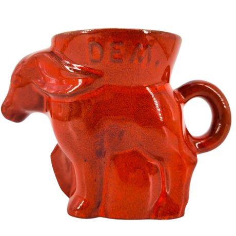 Vintage Frankoma Democrat Donkey Mug