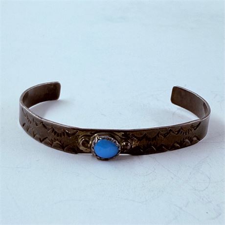 5.1g Navajo Sterling Bracelet - 1.75”