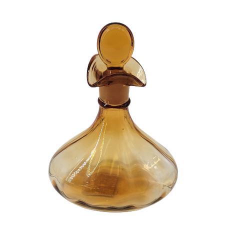 Cambridge Glass Amber Cruet w/ Stopper
