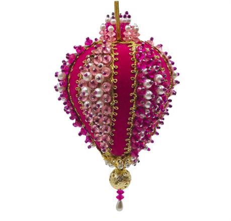 VTG Beaded Push-pin Ornament