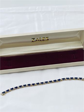 9.8g 10k Gold Tennis Bracelet