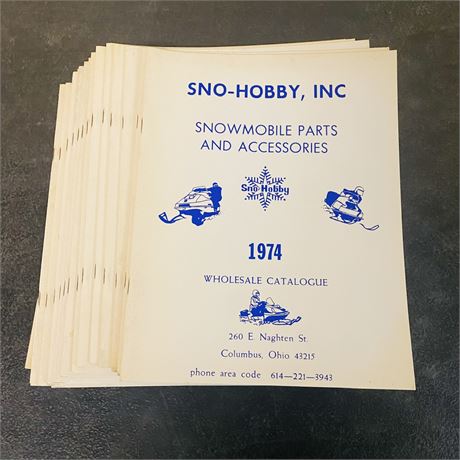 25 NOS 1974 Snowmobile Accessory Catalogs