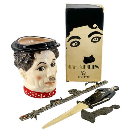 Lot of Vintage Charlie Chaplin Collectibles