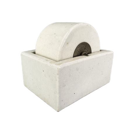Vintage Ideal Moistener Stoneware Stamp Moistener Wheel