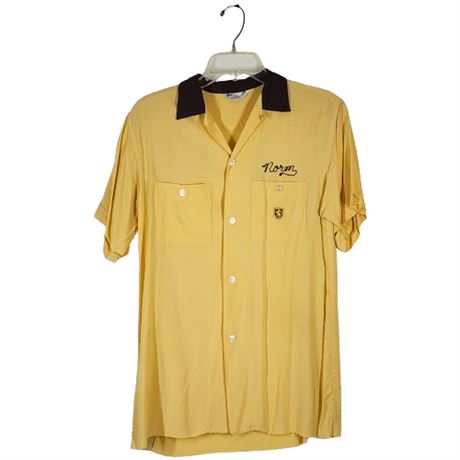 Vintage Nat Nast Yellow Bowling Shirt