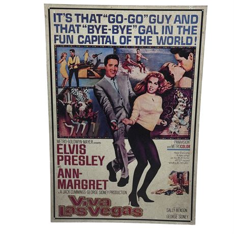 Viva Las Vegas Metal Sign