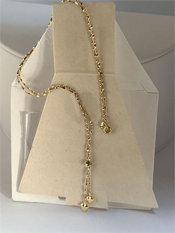 10kt gold fine chain necklace