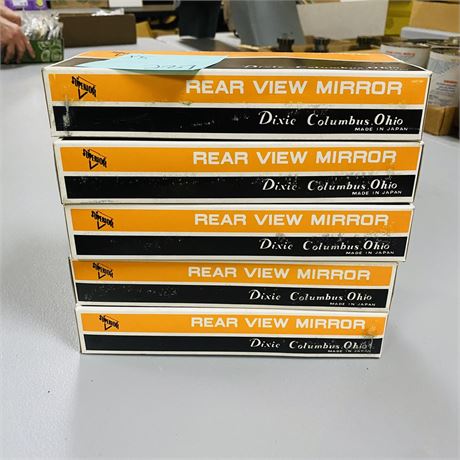 5 NOS Rear View Mirrors